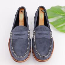 Zapato sin cordones Allen Edmonds Sea Island para hombre talla 13 D azul gamuza centavo segunda mano  Embacar hacia Argentina