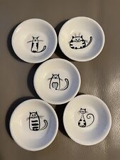 Usado, 5 peças de tempero de sushi tigela de molho com imagens de gato  comprar usado  Enviando para Brazil