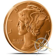 Moneda de diez centavos de mercurio redonda de cobre de 1 oz segunda mano  Embacar hacia Argentina