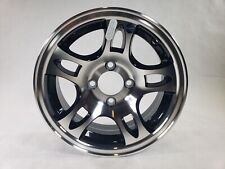 HiSpec Silver Black Aluminum Hi-Spec Series S5 Trailer Wheel - 13" x 5", used for sale  Kansas City