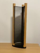 Small CD Storage Rack For 35 CDs Sturdy Wood Plastic CD Holder VGC, used for sale  Shipping to South Africa