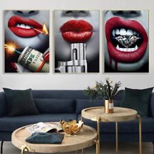 Red Lipstick Sexy Lips Canvas Painting Canvas Wall Art Home Decor Poster Prints  for sale  Shipping to South Africa