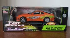 *flawed* 1:18 1995 Toyota Supra, by Ertl (StreetGlow Neons) (Fast And Furious), used for sale  Shipping to South Africa