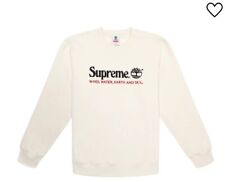 Supreme timberland crewneck for sale  GLASGOW