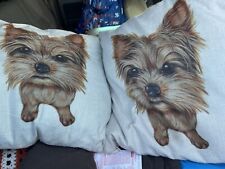 Yorkie throw pillows for sale  Shipping to Ireland