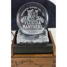 Disco de hóquei Florida Panthers Team assinado chumbo cristal certificado de autenticidade NHL autógrafo numerado, usado comprar usado  Enviando para Brazil