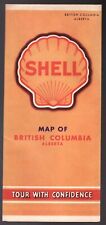 Mapa desplegable 1940 - guía para Columbia Británica y Alberta - como nuevo, usado segunda mano  Embacar hacia Argentina