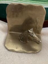 brass horse head bookends for sale  Denver