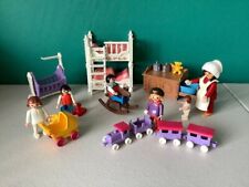 Playmobil Victorian children's bedroom bunks cot nanny changing Table/bath toys, used for sale  Shipping to South Africa