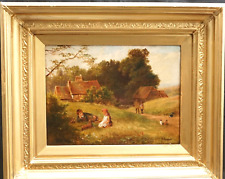 antique dog oil painting for sale  NUNEATON