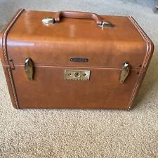 Used, Vintage Samsonite Luggage Suitcase Cosmetic Train Case Leather w/o key for sale  Shipping to South Africa
