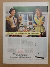 Refrigeradores y congeladores Westinghouse con publicidad impresa de 1945 de colección  segunda mano  Embacar hacia Argentina