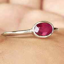 Indian Ruby Gemstone Ring Handmade 925 Sterling Silver Woman Ring All Size HM261, used for sale  Shipping to South Africa