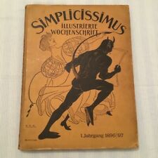 Simplicissimus 1896 1897 gebraucht kaufen  Lauenburg/ Elbe
