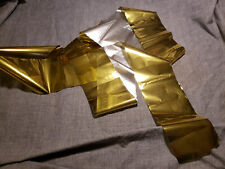 Lámina de oro puro de 24 K hoja de polietileno película de transferencia plantilla dorada arte 4"x10' rollo chatarra segunda mano  Embacar hacia Argentina