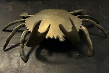 Vintage, Brass Crab Hinged Top Nautical Jewelry Trinket Box Ashtray no insert for sale  Shipping to South Africa