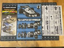 Vintage Tamiya Tyrrell P34 Six Wheeler 58003, RA-1003, Manual de Instruções Perfeito Estado comprar usado  Enviando para Brazil