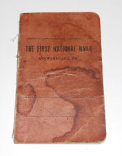 1938 Primer Libro Registrador del Banco Nacional de Colección Condado de Lehigh Coopersburg PA segunda mano  Embacar hacia Argentina