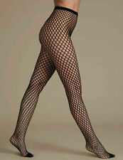 Ladies Womens Fishnet Tights Patterned Black Small Medium Large, used for sale  SWINDON
