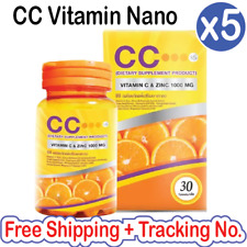Usado, 5x CC Vitamina C&Zinco 1000mg Anti Oxidante Nutrir a Pele Clarear Reduzir Acne comprar usado  Enviando para Brazil