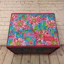 Caixa organizadora rara Lilly Pulitzer padrão floral dobrável B252 -22, usado comprar usado  Enviando para Brazil