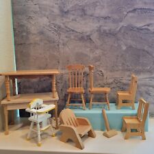 Lote de 10 miniaturas de muebles de madera para casa de muñecas segunda mano  Embacar hacia Mexico