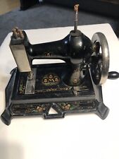 Antigua máquina de coser hierro fundido Muller hecha en Alemania manivela, manivela funciona segunda mano  Embacar hacia Argentina