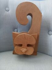 Scultura gatto legno usato  Valdastico