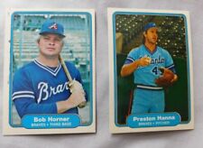 Used, 1982 Fleer Atlanta Braves Baseball Card Pick one for sale  Shipping to South Africa