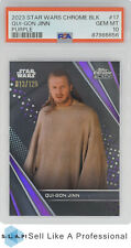 Usado, 2023 TOPPS STAR WARS CHROME BLACK 17 QUI-GON JINN PURPLE 13/125 PSA 10 comprar usado  Enviando para Brazil