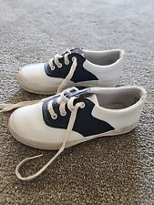 Usado, Zapatos Keds School Days 2 Blanco/Azul Marino Con Cordones Niñas EE. UU. Talla 1 M segunda mano  Embacar hacia Argentina