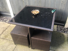 Rattan cube table for sale  DUNSTABLE