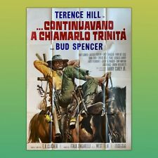 Manifesto 4F Continuavano a chiamarlo Trinità 1972  Bud Spencer Terence Hill usato  Guidonia Montecelio