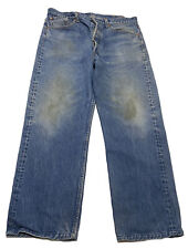 Usado, Jeans vintage anos 90 Levis 501 botão mosca tamanho real 36x28 jeans reto W9 comprar usado  Enviando para Brazil