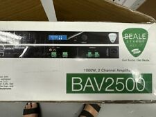 Audio digital profesional ultra delgado Beale Street Audio BAV2500 1000 vatios 2 canales segunda mano  Embacar hacia Argentina