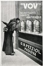 Pubb.1922 vov zabaione usato  Biella