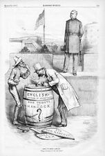 Usado, Campanha de dinheiro difícil (UP) - William English - Hancock - por Thomas Nast - 1880 comprar usado  Enviando para Brazil