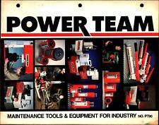 Catálogo de herramientas y equipos de mantenimiento hidráulico POWER TEAM. de colección 1990 segunda mano  Embacar hacia Argentina