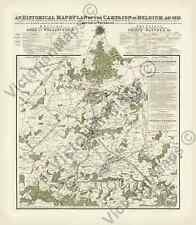 batalla de Waterloo Ligny Quatre Bras mapa Bélgica campaña 1815 arte impresión XL segunda mano  Embacar hacia Argentina