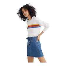 Mini-saia Madewell denim reta edição cintura amarrada feminina tamanho 28, usado comprar usado  Enviando para Brazil