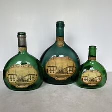 Set of 3 Vintage Green MATEUS WINE BOTTLES ~ 50 oz., 1pt. 9 oz., 12.7 oz. for sale  Shipping to South Africa