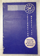 Manuale wattmetro bird usato  Italia