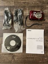 Câmera Digital Nikon COOLPIX L20 10.0MP - Vermelho Profundo Funcionando TESTADO Digicam comprar usado  Enviando para Brazil
