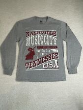 Camiseta manga longa Nashville Music City Tennessee MV esporte tamanho médio  comprar usado  Enviando para Brazil