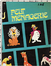 Felt menagerie 1973 for sale  Yale