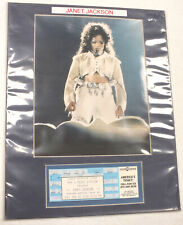 Janet Jackson 1990 Concert Ticket Stub & Portrait Picture MTV Magic Johnson, used for sale  Chicago