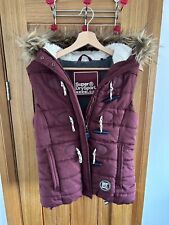 Women superdry maroon for sale  BARNOLDSWICK