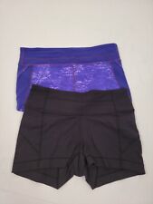 Shorts de compressão Athleta LOTE (2) TAMANHO PEQUENO preto roxo feminino  comprar usado  Enviando para Brazil