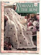 Used, Romancing The Rose Crochet Patterns Book Afghans Doilies Edgings Tissue Covers + for sale  Shipping to South Africa