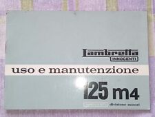 Lambretta 125 m4 Manuale Uso e manutenzione  segunda mano  Embacar hacia Argentina